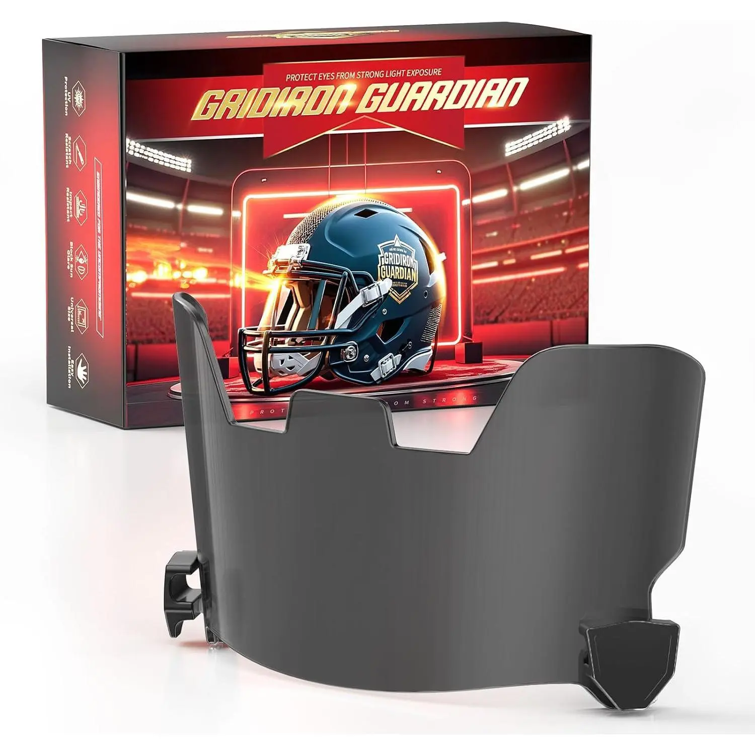Football Helmet Visors, Clear and Tinted, 1 or 2 Pack Football Helmet Visors, Clear and Tinted, 1 or 2 Pack