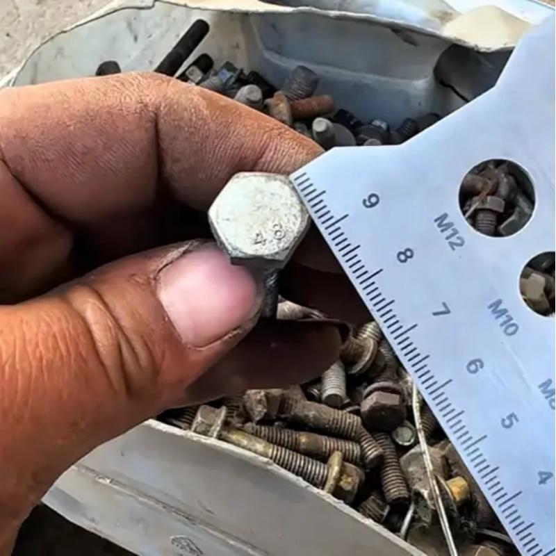 Precision Screw Measurement Tool, Accurate Reliability Accuracy Convenience Screwdriver Gauge for DIY Projects, Essential Hand Tools for Home Repair & Construction