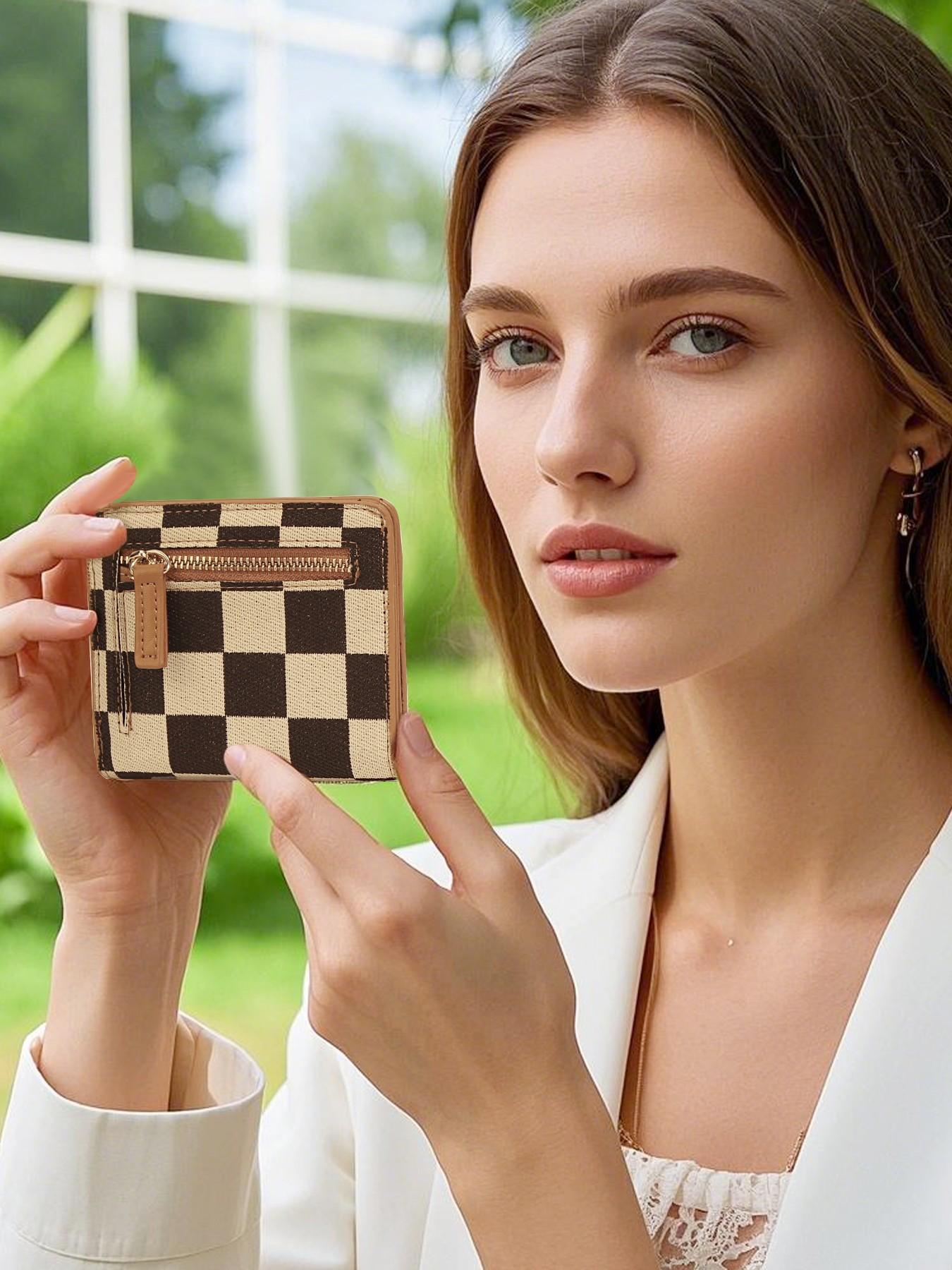 Women's Minimalist, Casual Versatile Zipper Card Holder, Trendy All-match Wallet for Daily Use, Fashionable Card Holder