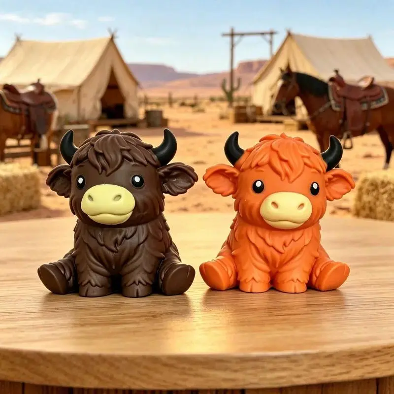 Hot Jumbo Highland Cow Stress Balls Squishies Squeeze Toy Squeeze Ball Fidget Toy for Slow-Rising Stress Relief Squeeze Toy