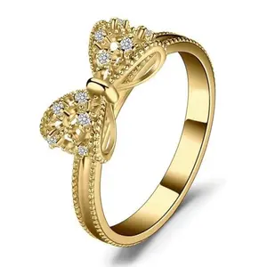 Vintage Jewelry Palace 14k White Yellow Rose Gold Plated Sterling Silver Rings Cubic Zirconia Promise Rings Gift Fir Girl Couple Fit Daily Wear