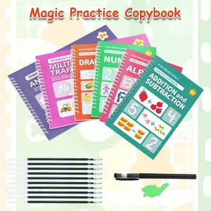 6 Pack Preschool Learning Workbooks Tracing and Writing Practice for Toddlers PreK Montessori Busy Book Activity Set Educational Toys for Kids