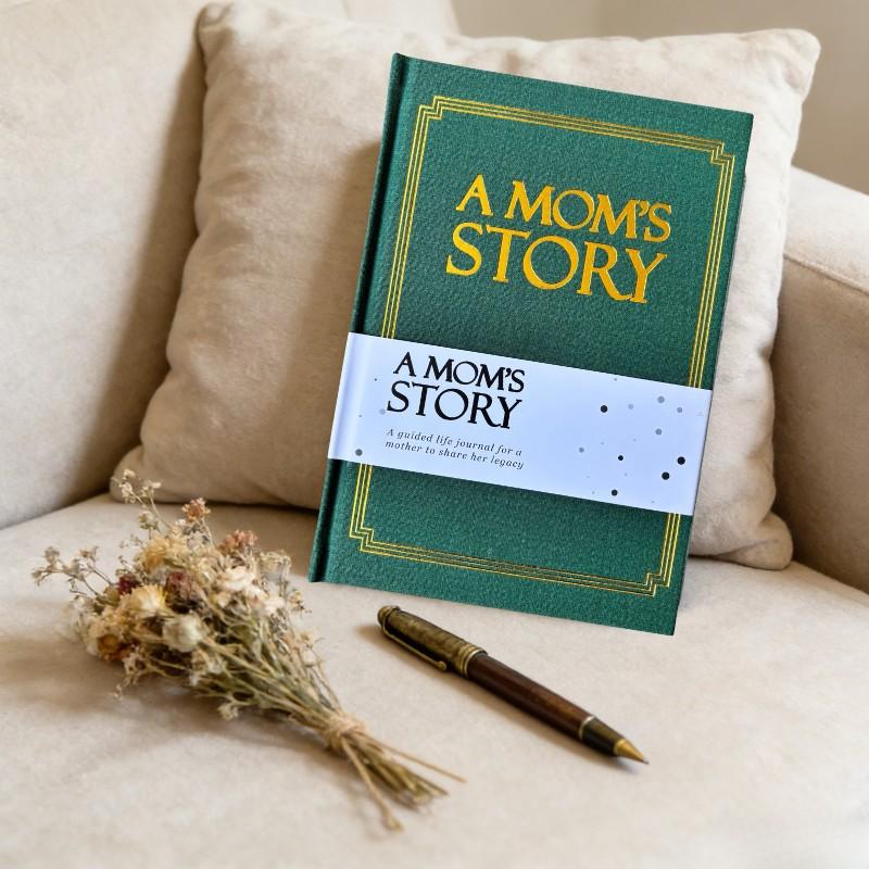 Mom's Life Story Diary Hardcover Edition, Meaningful Memorial Gift, 250+ Guiding Questions, Perfect for Mother's Day Birthday Christmas