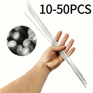 50 Pieces Low Temperature Low Melting Point Soldering Rods, Easy Melting Aluminum Alloy Welding Bars, Durable Construction, Ideal for Metalworking Projects
