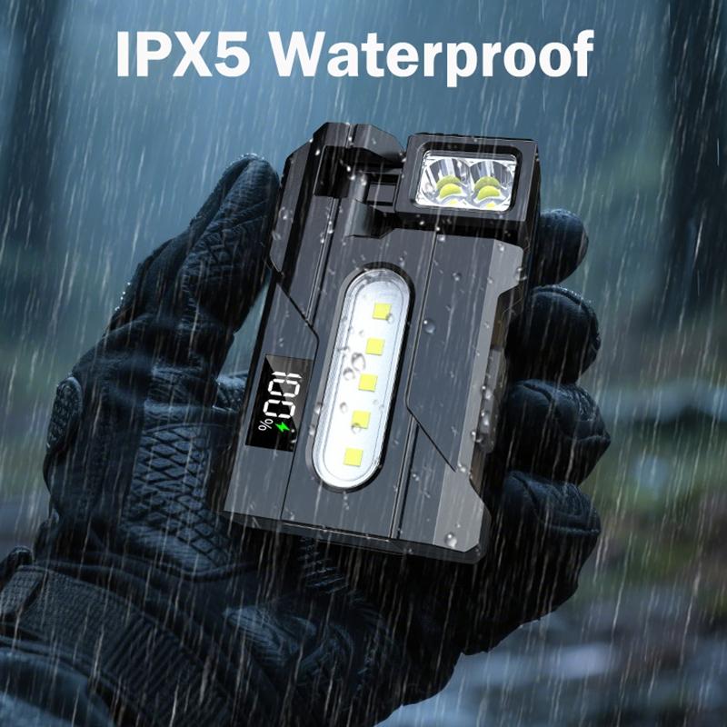 1PC EDC Multifunctional Flashlight, Small Powerful Keychain with Sidelight, High Lumens, USB-C Rechargeable, Multi-angle rotatable lamp head, 7 Mode, IPX5 Waterproof, for Hiking, Running, Outdoor, Emergency 1PC EDC Multifunctional Flashlight, Small Powerful Keychain with Sidelight, High Lumens, USB-C Rechargeable, Multi-angle rotatable lamp head, 7 Mode, IPX5 Waterproof, for Hiking, Running, Outdoor, Emergency