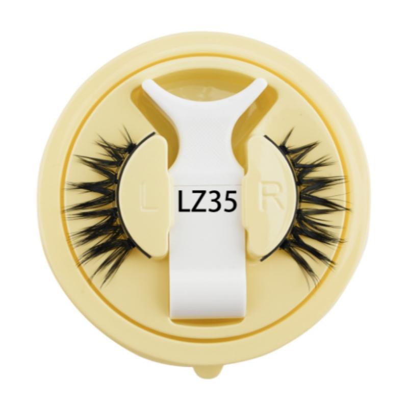 Magnetic Cat Eye False Eyelashes Reusable Waterproof Natural Thick No Glue Needed, Cross Design, Easy Application, Perfect for Daily Wear
