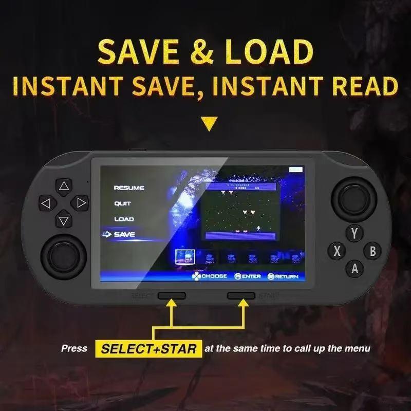 Sf3000 Retro Handheld Game Console, 4.5-Inch IPS Display, 3000mah ...
