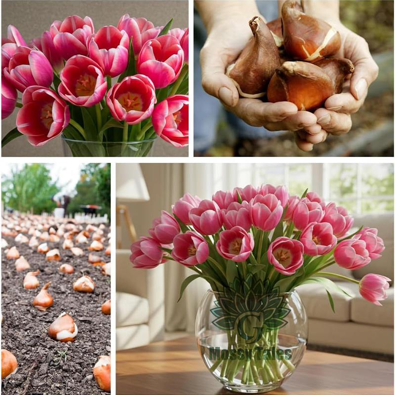 Easily grow tulip bulbs - no gardening experience required, perfect for DIY bouquets and home decor. Extremely cold resistant, perfect for landscaping balconies and patios.