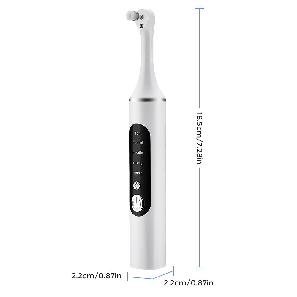 Electric Tooth Polishing Device, Home Teeth Cleaning Set with 6 Brush Heads LED Light , 5 Modes, USB Charging, Oral Care Tool