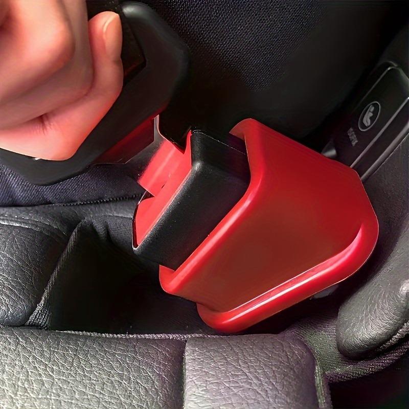 Car seat belt buckle soft silicone bracket seat belt slot fastener