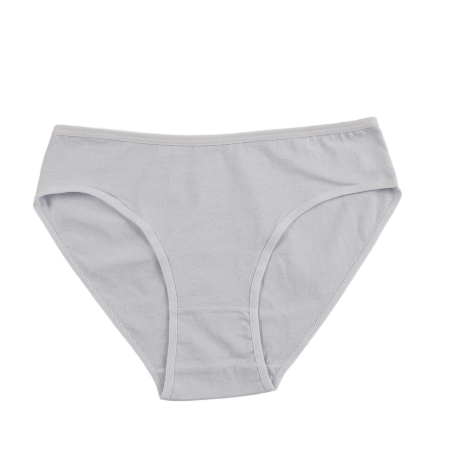Women's 6-Pc Cotton Underwear - Mid-Rise, Soft, Breathable Solid-Color Daily Panties, Underwear for Women, Basic, Plain Fabric Underwear,back to school,back to school haul