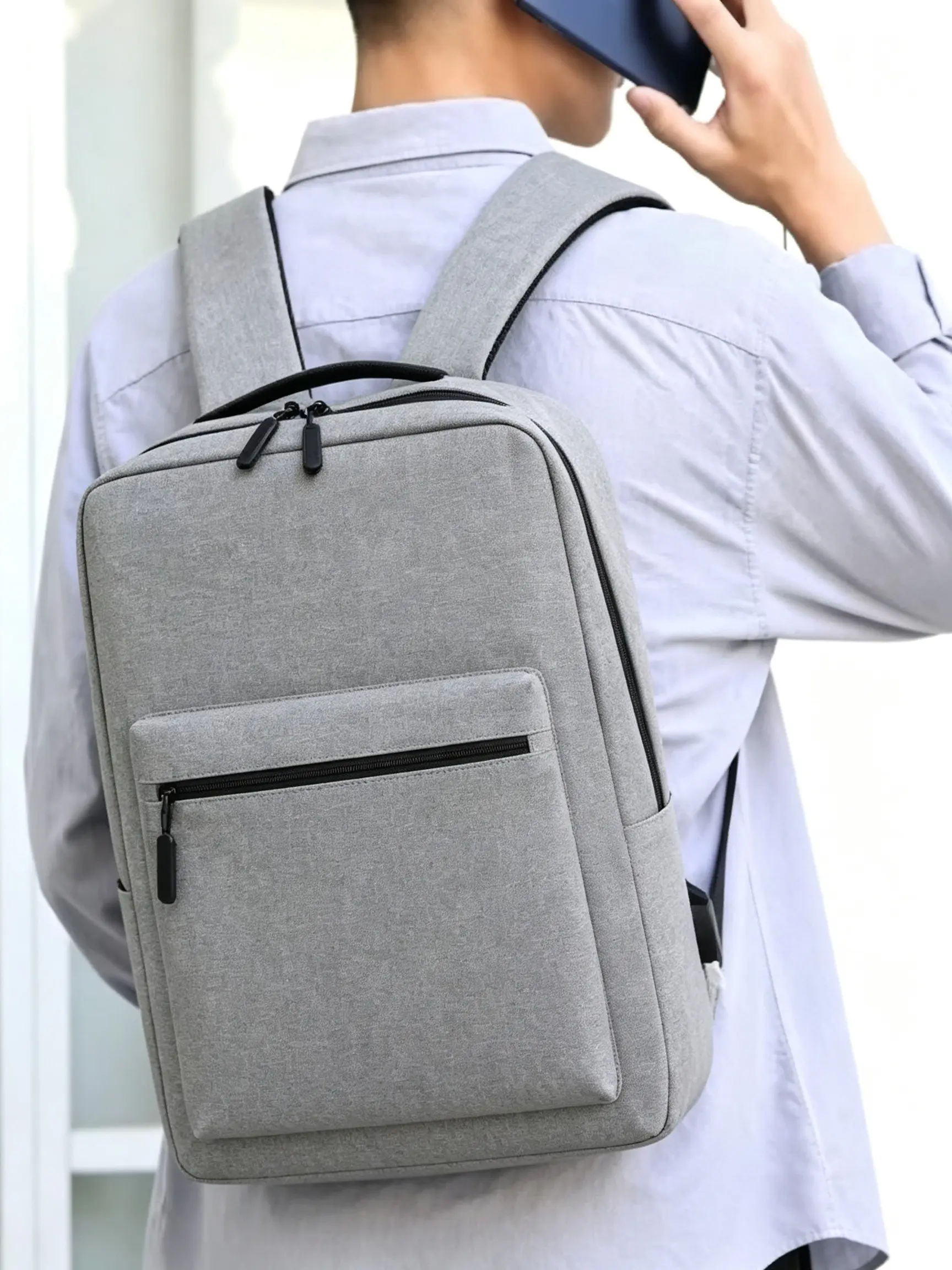 New Versatile Business Bag School Bag 15.6 inch Large Capacity Travelling Backpacks Waterproof Laptop Backpack Ultra-thin Backpack Business Work Small Thin Computer Backbag,Multi-pockets Men's Backpack,Back to School Haul,Daily Use
