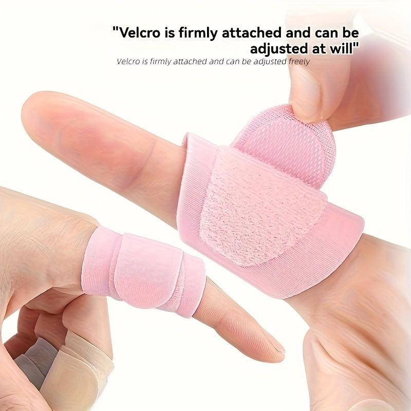 5 pieces, reusable finger strap protectors - soft and breathable, suitable for post injury recovery, exercise, and daily use. The universal adjustable protective cover is made of soft polyester material with a secure buckle