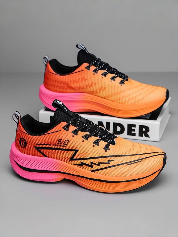 6-Color Trendy Fashion Running Shoes, Unique Gradient Print, Foot-protecting Supercritical Foam Cushion, Breathable Anti-slip Mesh for Physical Test, Fashionable Running Shoes, Cushioned Running Shoes