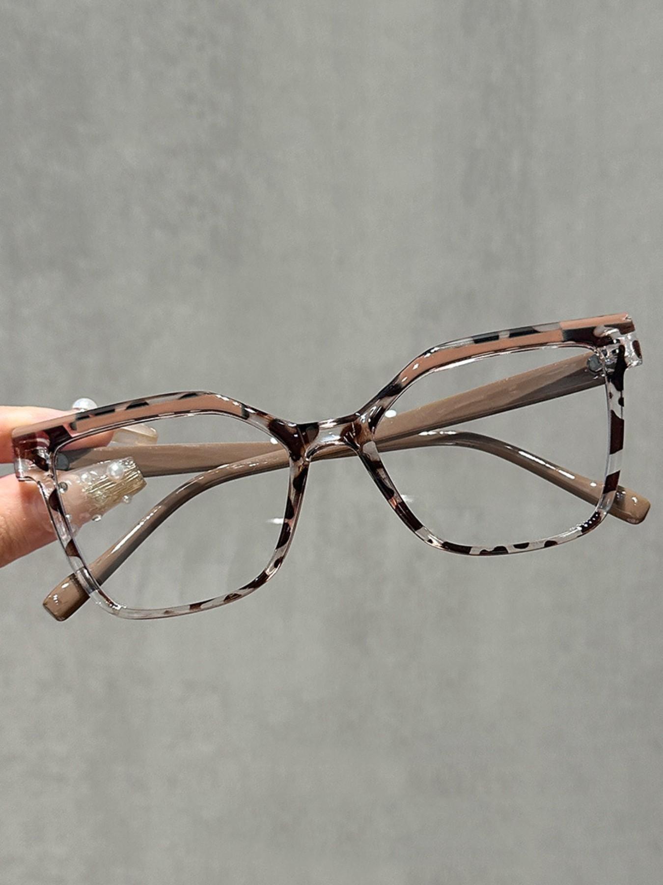 Reading Glasses with Metal Hinge - Minimalist Color Block Design, Fashion Presbyopic Eyewear +1.0 to +4.0