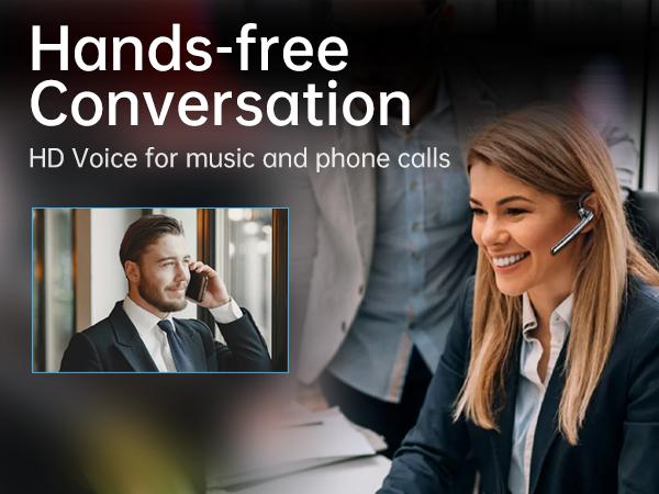 ONE LIFE G3 Driver Bluetooth Headset ENC Dual-Mic Noise Cancel V5.3, 60H Playtime, LED Case. Ideal for Truckers, Office & Driving Handsfree, One-Touch Mute, Secure Fit. Audio Headphone