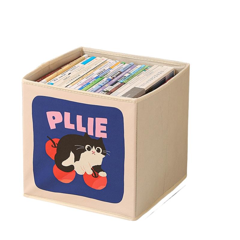 Cartoon Multifunctional Storage Box, Large Capacity Thick Fabric Moisture-Proof Organizer, Bedroom Clothing Magazine Holder