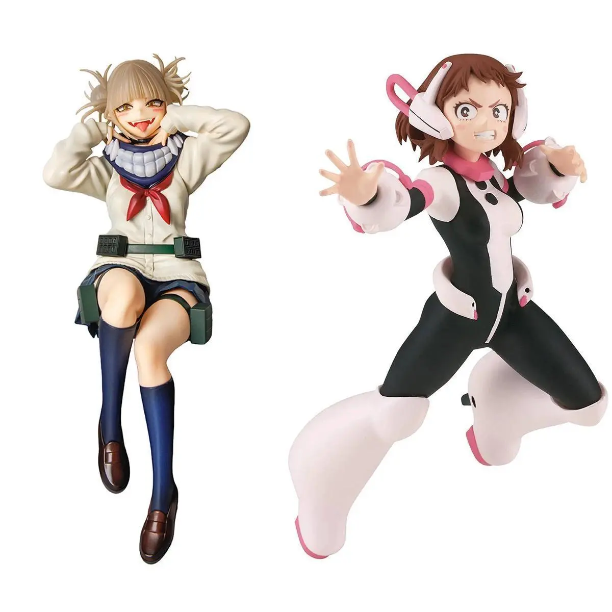 MHA Anime figure Sitting pose toga himiko Figure Uraraka Ochako Action Figure Collection Doll Toy Model Boy Girl Christmas Gifts