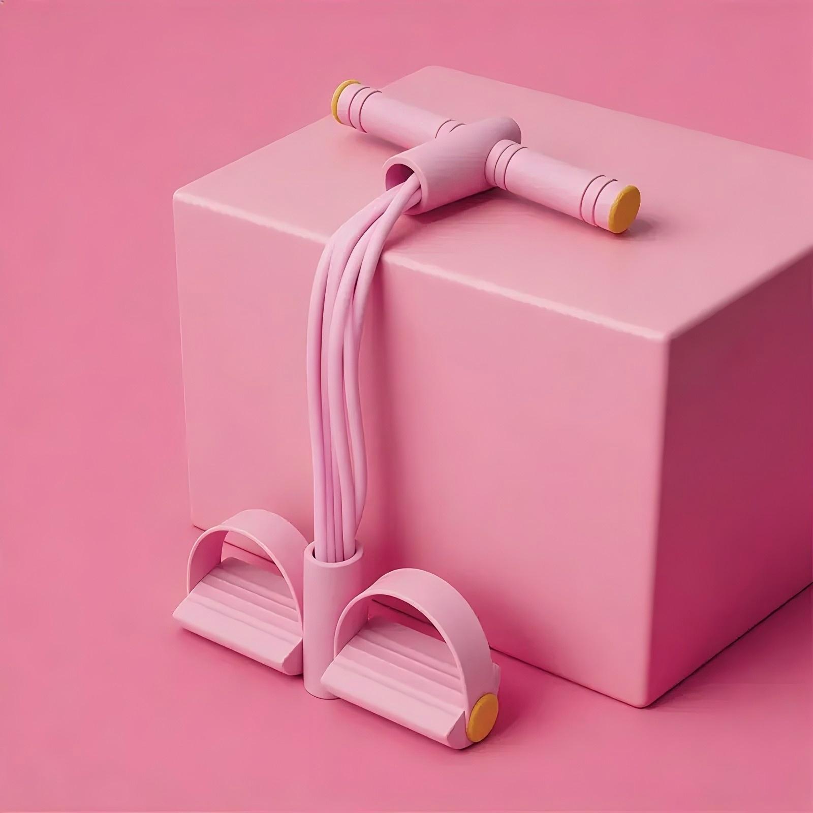 Elastic Abdominal Crunch Pull Rope Fitness Equipment, 8-Piece Resistance Bands, Home Gym Yoga Core Training, Durable Design