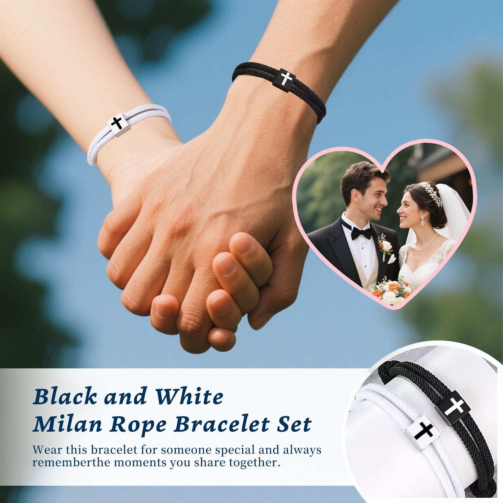 2pcs Adjustable Rope Cross Bracelet Braided Christian Bracelet for Men Women Teen Girls Fashion Jesus Bracelets Christian Baptism Gift 2pcs Adjustable Rope Cross Bracelet Braided Christian Bracelet for Men Women Teen Girls Fashion Jesus Bracelets Christian Baptism Gift