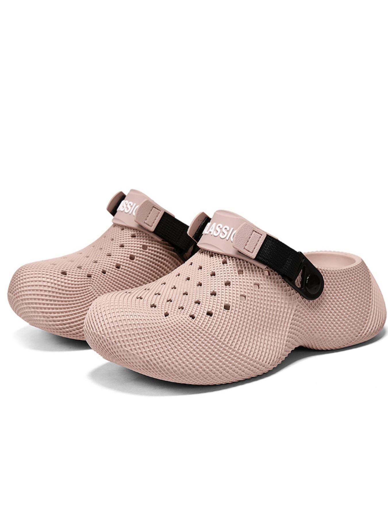 High-Quality Textured Eva Sandals, Arch Support, 6 Color Options, Striped Design, Breathable, Adjustable Back Strap, Unisex, All Seasons, Summer Slippers