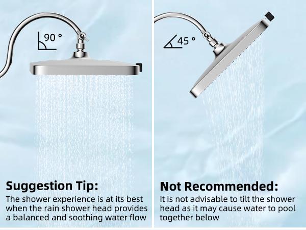 Hibbent Upgraded  5-spray 13'' Shower Head for Easy Reach, High Pressure Rainfall Showerhead Combo with 10-mode Handheld Spray, cUPC Certified ,12'' Extension Arm, 4-way Diverter, 71'' Hose, Showerhead Holder, Chrome