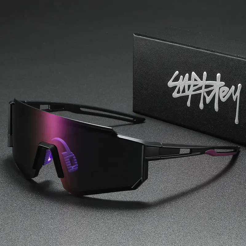 SUPKLEY Full Coverage Design Shields Eyes From Wind, Dust, And Uv Rays, Perfect For Cycling, Hiking, Or Hitting The Gym, Polarized Cycling Glasses, Biking Sunglasses, Windproof Outdoor Eyewear, Windproof Sports Eyewear
