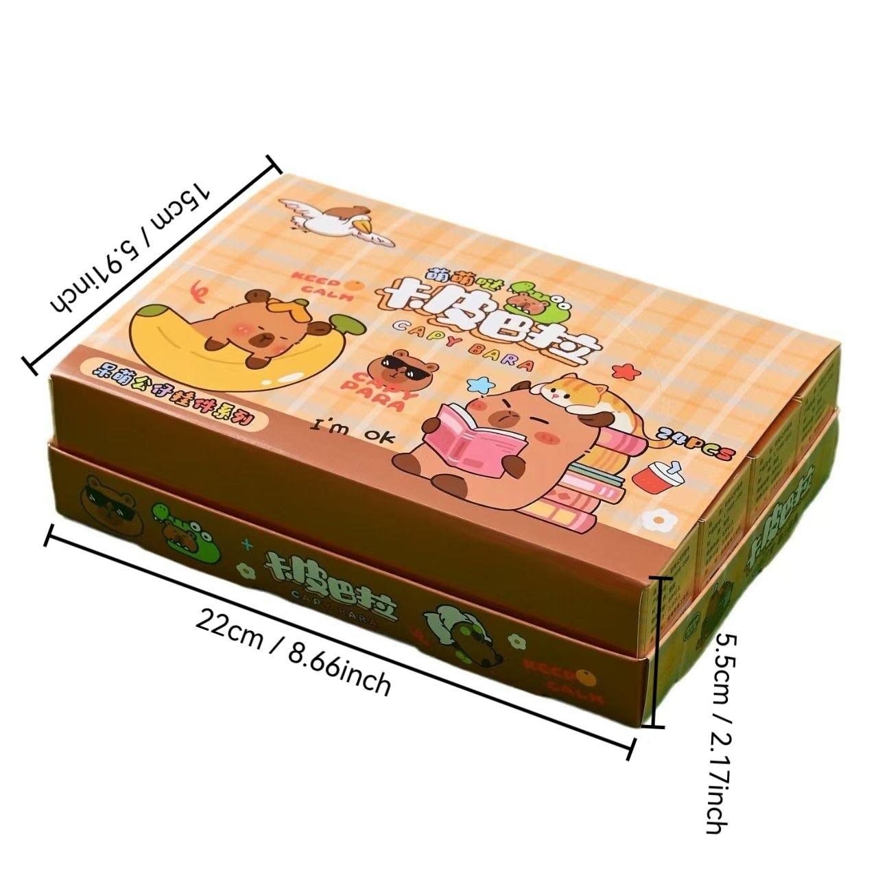 24-Piece Capybara Blind Box Gift Set, Surprise Party Gifts with Random Keychain Collectibles and Pendants, Versatile Bag Hooks, Perfect for Festival