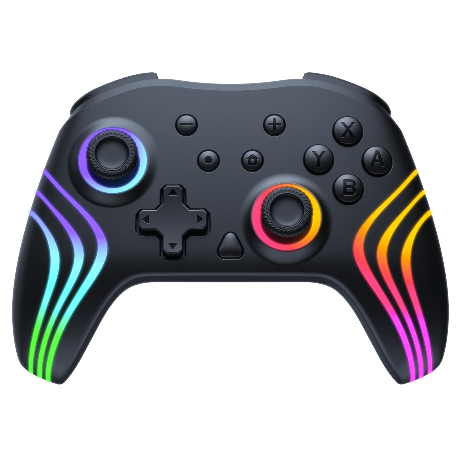 Wireless Pro Controller for Switch 2/Switch/Phone/Tablet/Pc-Programmable Back Buttons, Hall Effect Sticks, MechanicalKeys, 1000mAh, Turbo, Gyro, Vibration, RGB, Fast Charge Dock RGB Gaming Controller