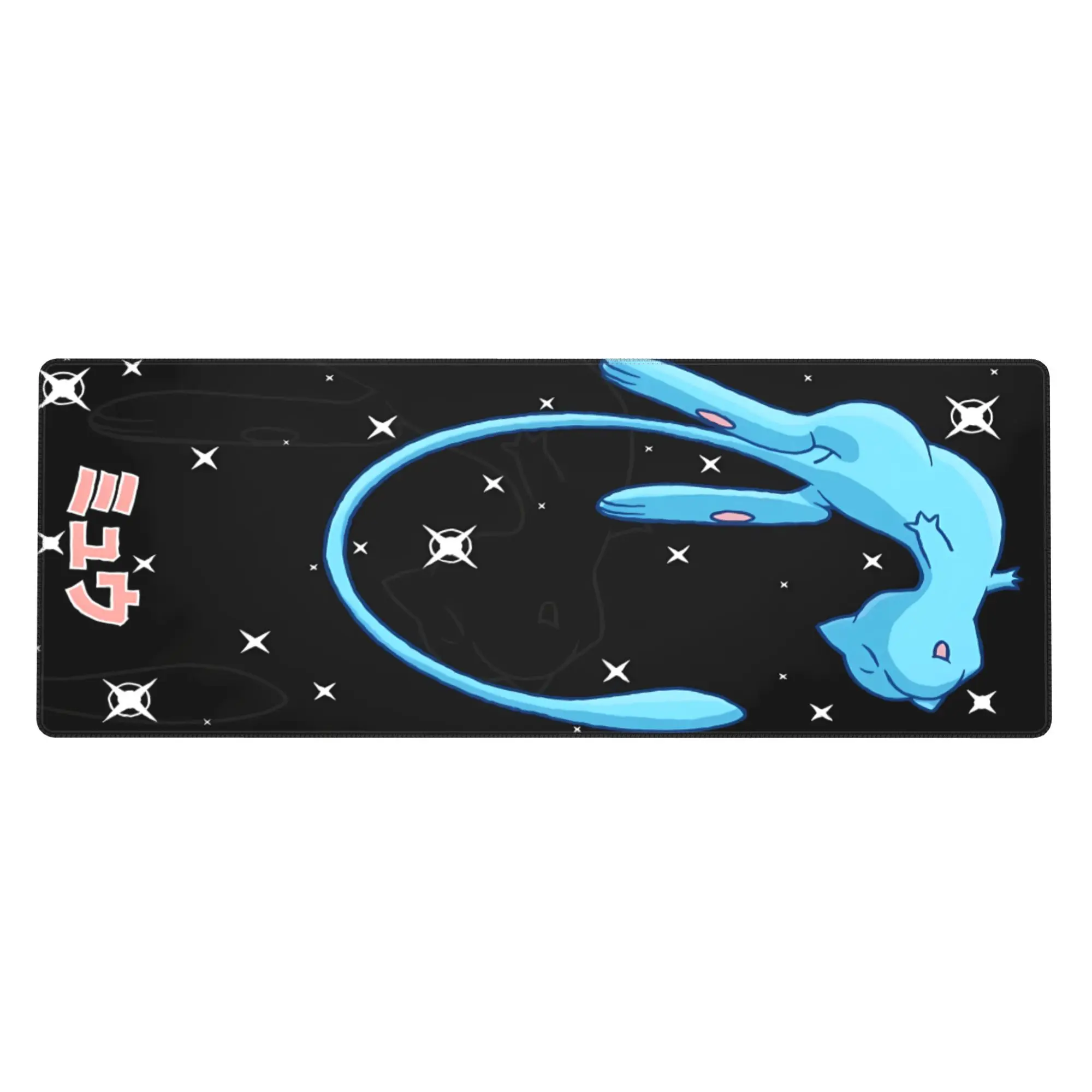 Mew Gaming Desk Large Printed Mouse Pad for Desk, Extended Gaming Mouse Mat with Smooth Surface and Non-Slip Rubber Base, Oversized Desk Pad for PC, Laptop, Office, Home, Gaming Setup and Everyday Workstation