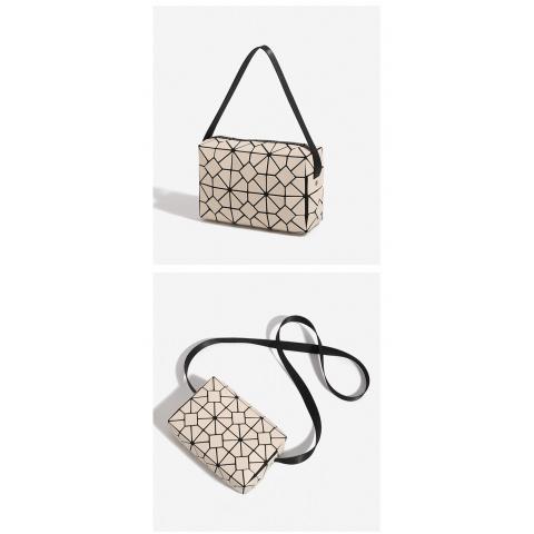 New Summer Autumn Trendy Unique Design Geometric Rhombus Cupid Small Square Bag, Versatile Single Shoulder Crossbody Underarm Bag