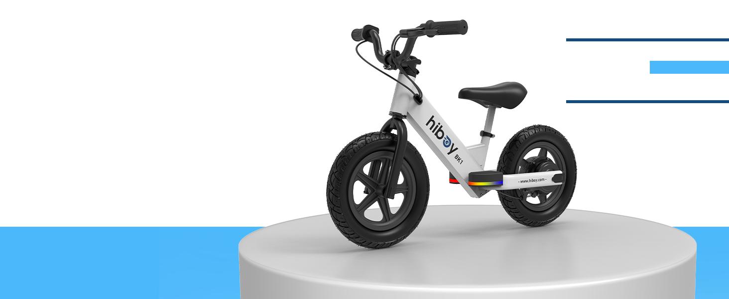Hiboy Electric Balance Bike for Kids, 12-Inch Tires, 5.6/9 mph, Adjustable Seat, Up to 4.9 Miles, Electric Bike for Kids Ages 3–5 Hiboy Electric Balance Bike for Kids, 12-Inch Tires, 5.6/9 mph, Adjustable Seat, Up to 4.9 Miles, Electric Bike for Kids Ages 3–5