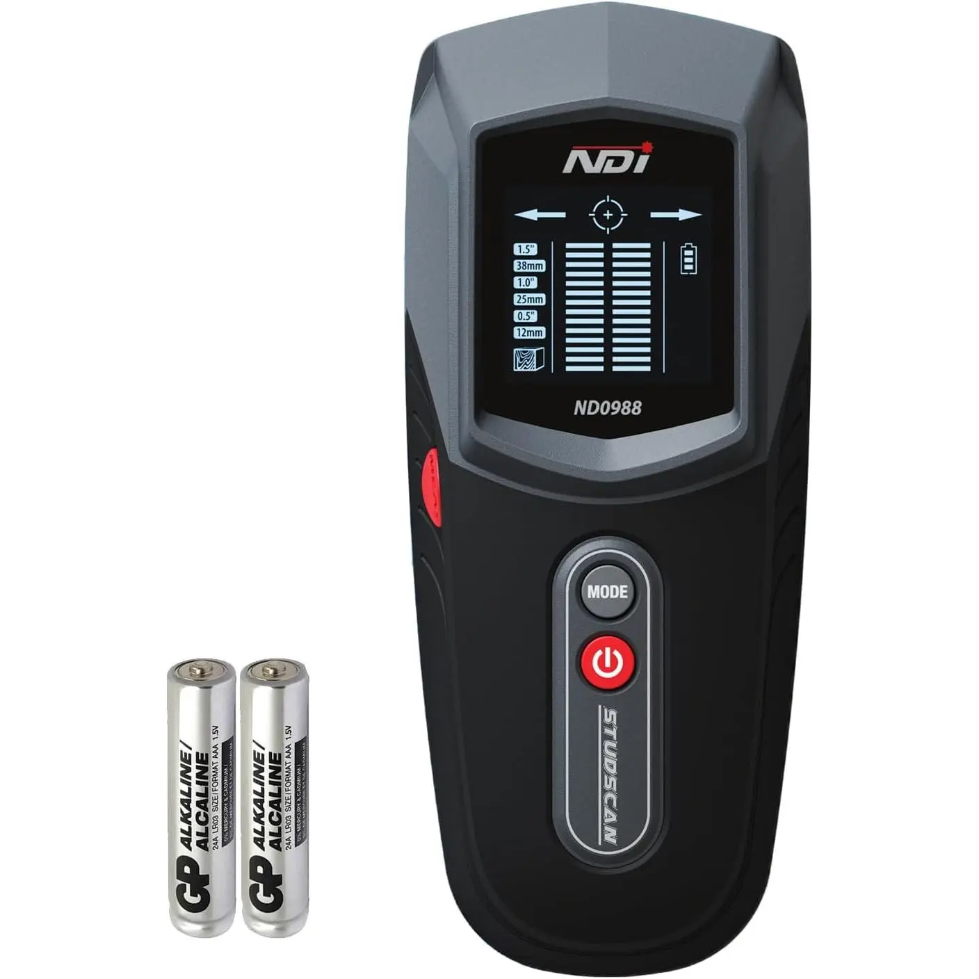 Compact Handheld Grip Stud Detector, Precise Wall Scanner with Multiple Modes, Multiple Depth Modes, Backlit LCD Display, Audio Alerts for Home Renovations, Installation Projects (Indoor Furniture Installation Aid)