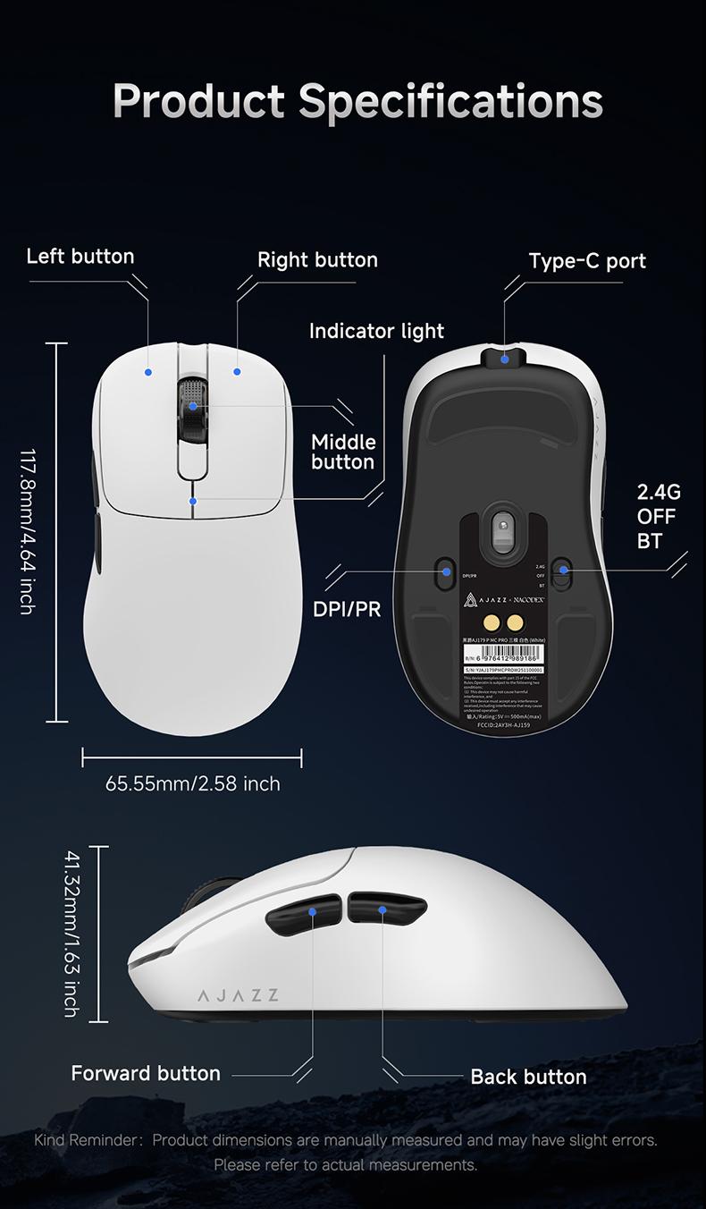 Baron Aj179 P Mc Pro Three-Mode Controller, / Options, High-Quality Gaming Accessory, Perfect for Competitive Players