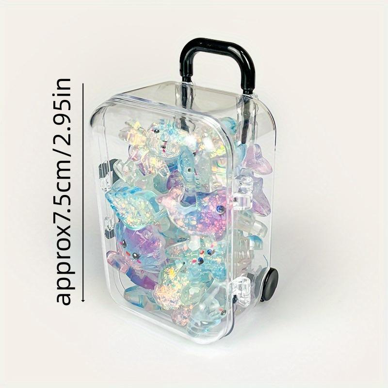 20-piece Mini Crystal Ocean Animal Decor Set, Decorative Figurines, Handmade DIY Ornament, Home Office Desk Decoration, Perfect Holiday Gift