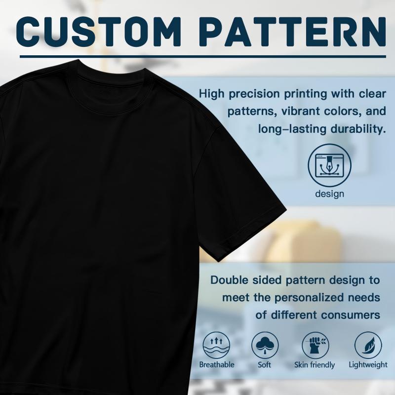 [100% Cotton]Living Single Graphic Cotton T-Shirt - Bright Colored Lettering