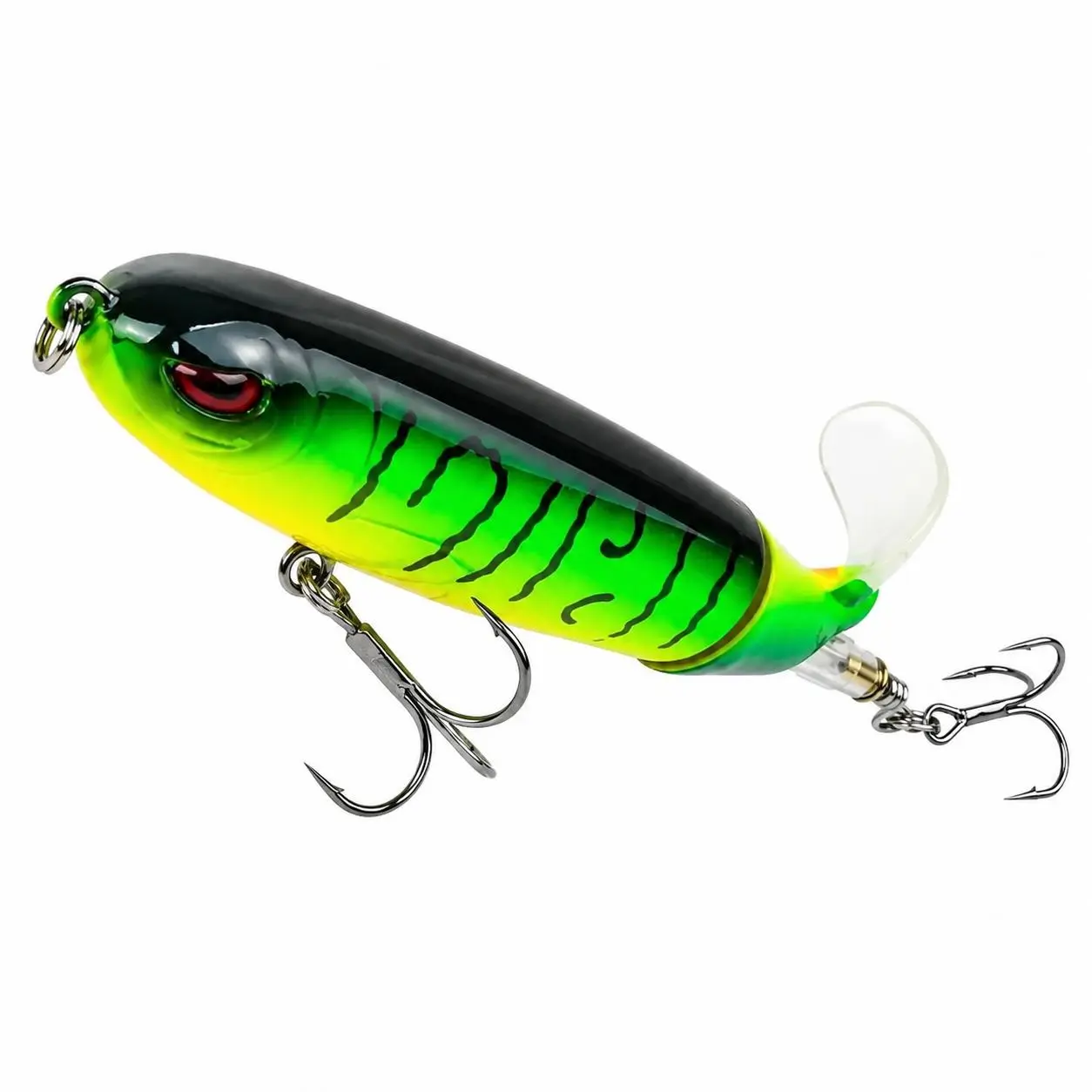 10-Piece Realistic Whopper Plopper Fishing Swimbait Set - 10cm/13.5g High-Visibility Lures with Sharp Stainless Hooks, Durable ABS Body, Natural Swimming Action for Freshwater Bass, Saltwater Predators in Low-Light Use