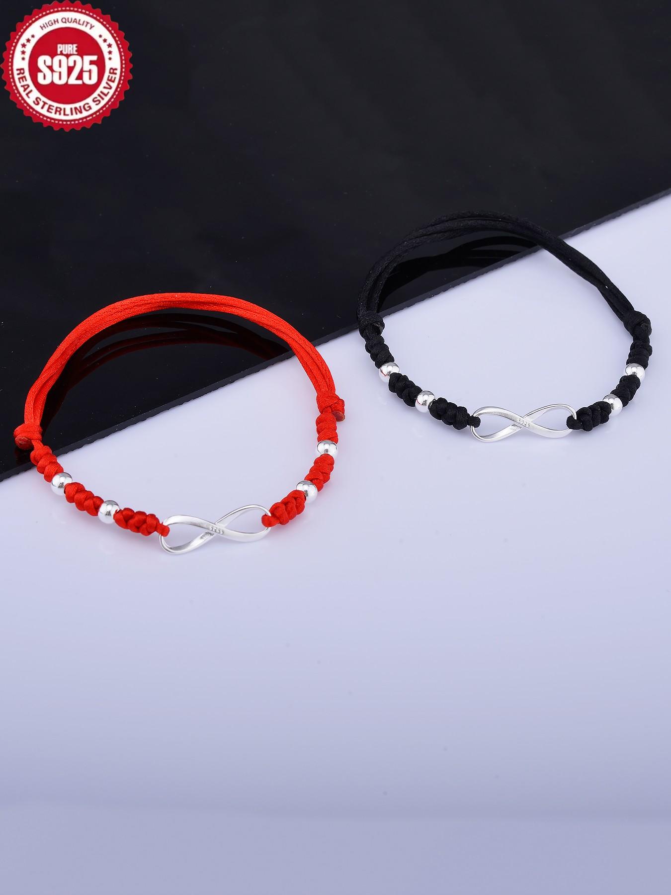 Women's 925 Silver Color Lucky Charm Bracelet Bangle, All-Season Jewelry Accessory, Elegant Design for Women & Girls