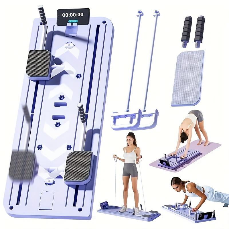 8-in-1 Multi-Functional Foldable Pilates Board, 24 Non-Slip Feet, Small Space Storage for Living Room, Bedroom, Gym, Yoga Room