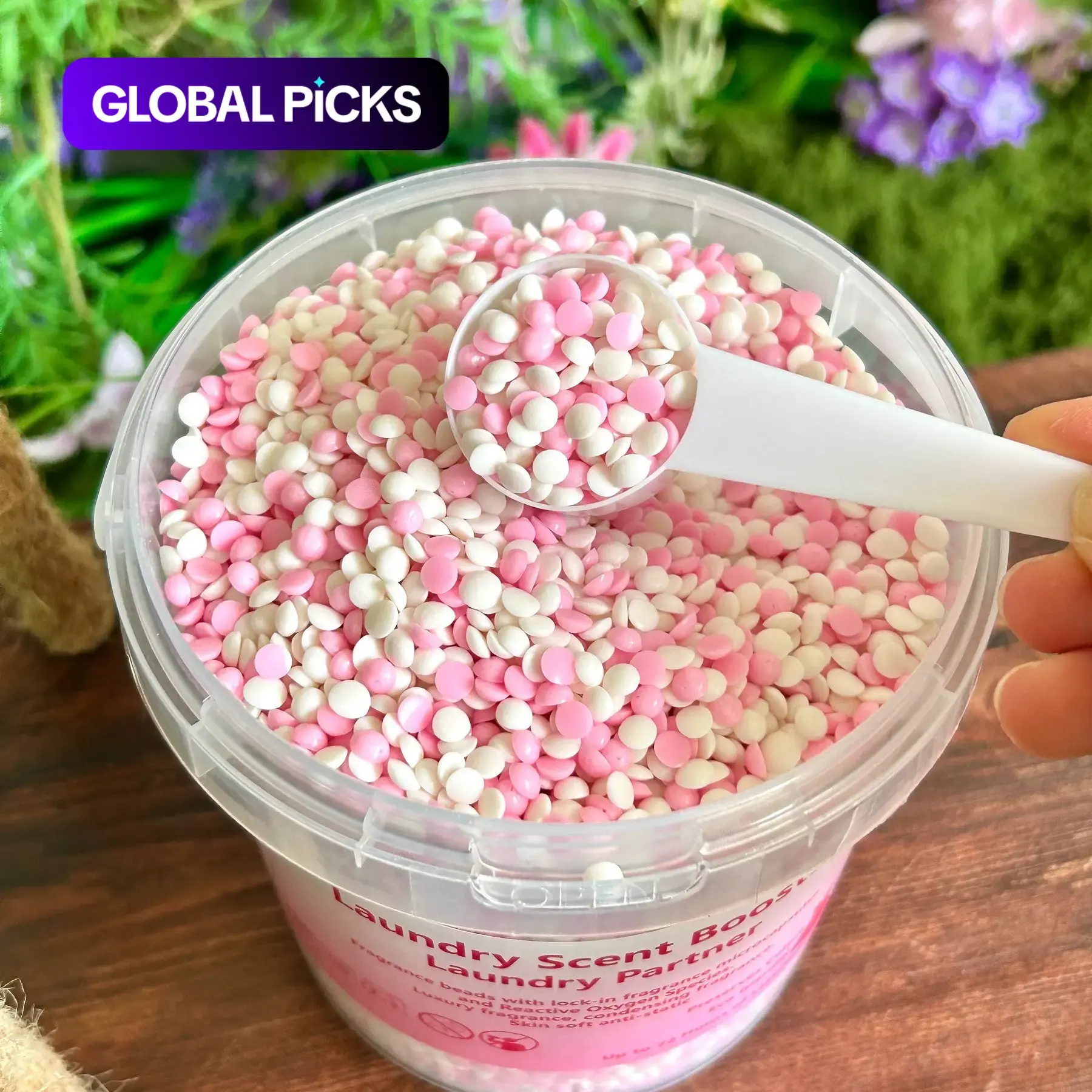 680/900g Aromatherapy Laundry Beads, Long Lasting Fragrance Laundry Fragrance Enhancer Luxurious Fabric Softener, Laundry Scented Beads 🌸 Cherry Blossom Series  Scent , HE Compatible, Anti-Static Portable Clothes Cleaner for Home & Travel Use