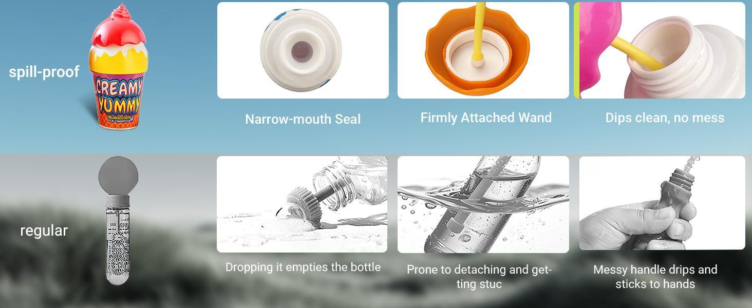 Combination inverted leak-proof bubble toys, dirt-free children's outdoor toy sets, non-toxic birthday party souvenirs, summer sensory gifts for boys and girls