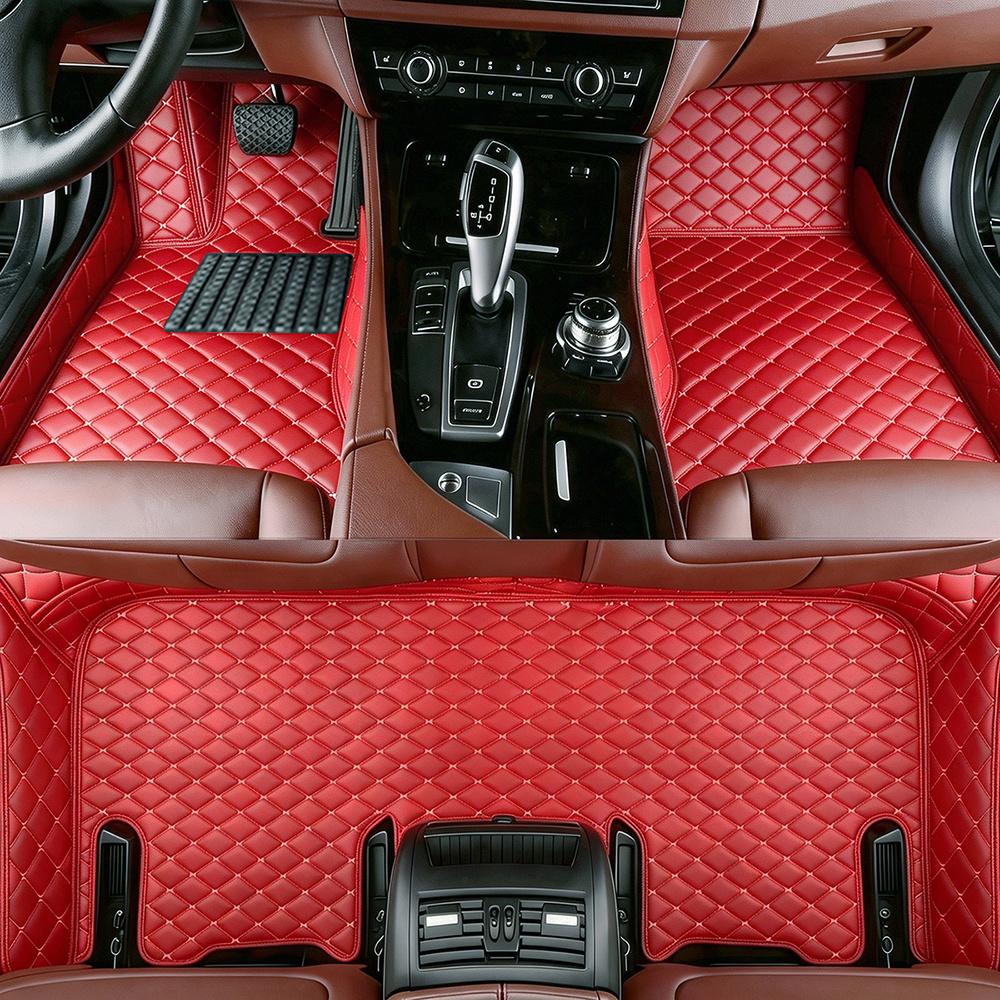 For BYD Seal 06 EV/DM-i PU leather left-hand drive car floor mat, 360 degree protection, car interior accessories, suitable for heavy weather, quick disassembly, cleaning and installation for daily use Automotive floor mats