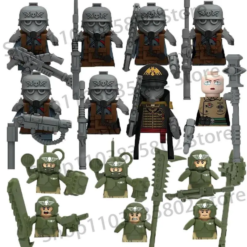 2026 New hot item MOC Military Game Characters Pyro Soldier Sergeant Building Blocks Psyker Sniper Action Figures Accessories Kids Toys