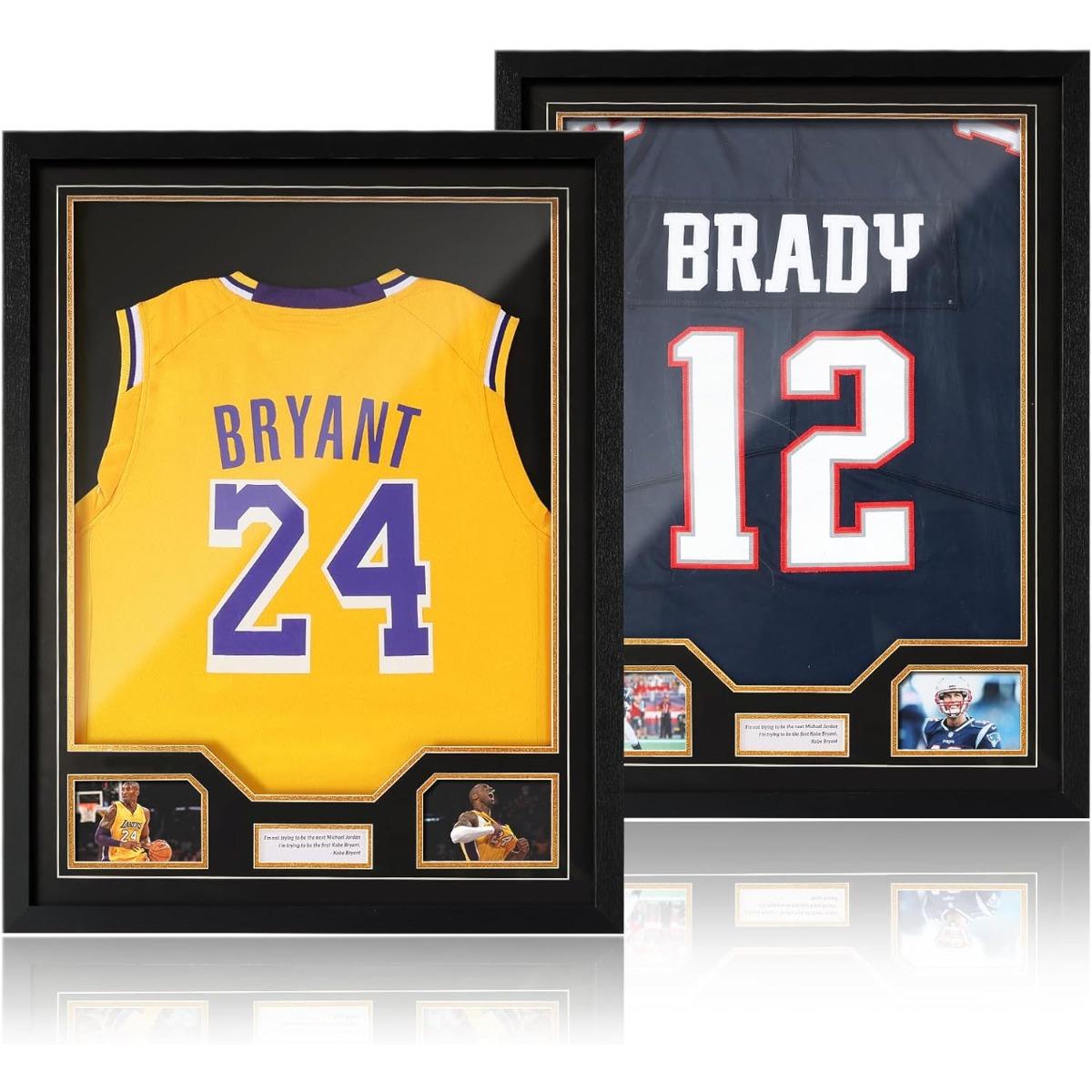 Large Clear Acrylic Jersey Frame Display Case, Durable Frame, Protects Basketball Baseball Football Shirts, Ideal Gift for Sports Fans, Wall Mount Showcase