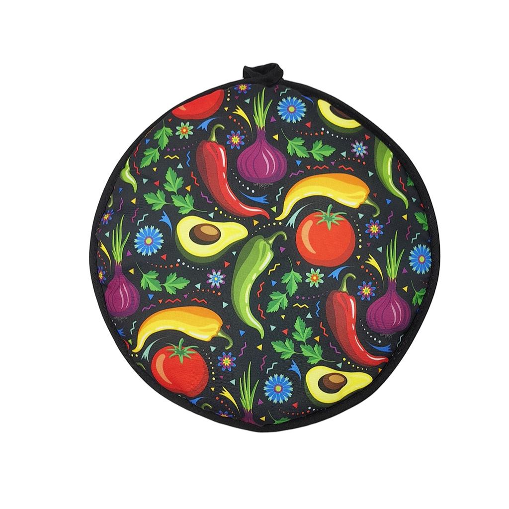 Round Corn Tortilla Insulated Bag, Thickened Heat-Resistant Food Grade Fresh Keeping Bag, Home Use, Stall Display