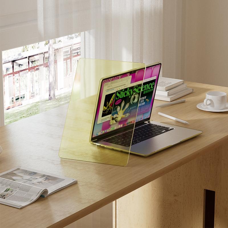 2026 New MacBook Neo 13-inch Scratch-Resistant Case (Model Neo-A3404 A18 Pro) is available in four colors: Pink, Indigo , Citrus Yellow, and Crystal Clear. Neo Laptop Case