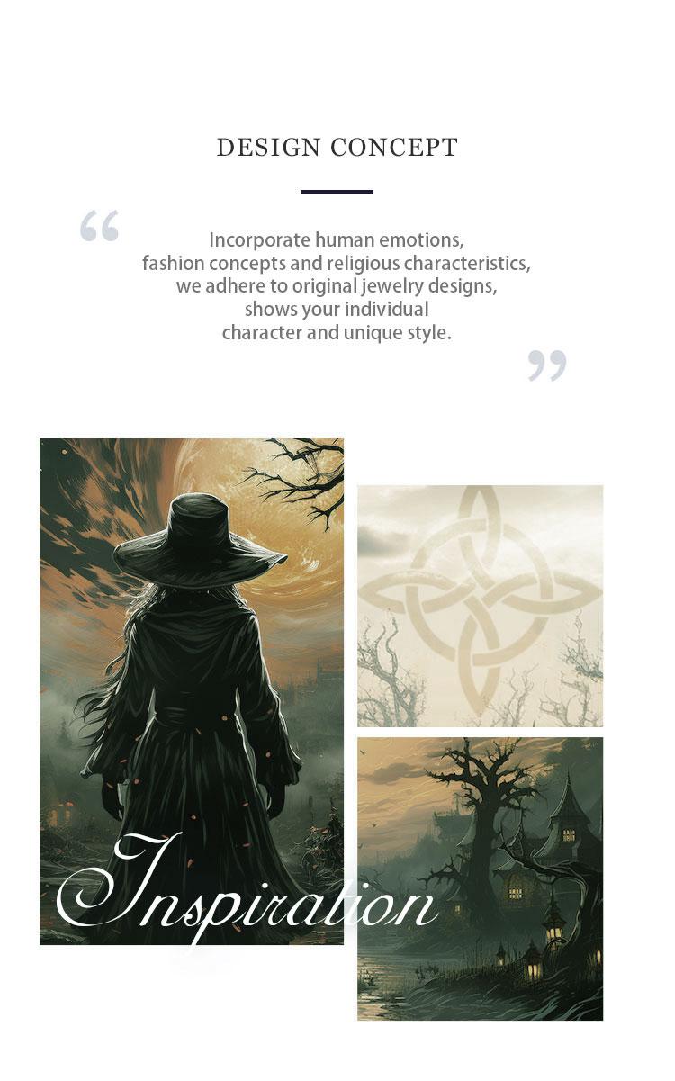 Sterling Silver Witch Knot Necklace, Nudo de Bruja Pendant, Celtic Knot Amulet with Blue Opal, Witchy Gift for Her, Pagan Protection Jewelry