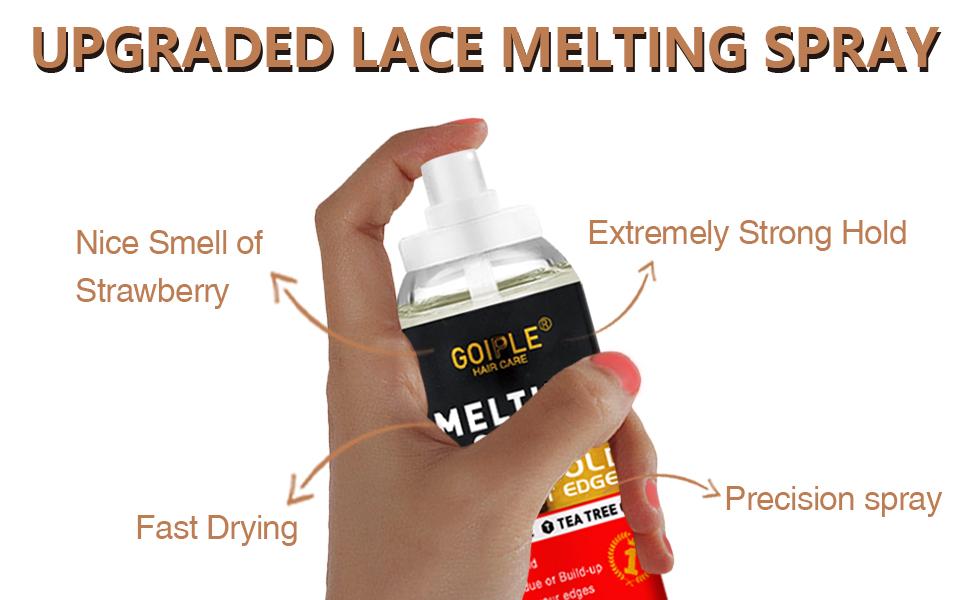 Lace Tint Mousse for Wigs - 16 Count, Natural Lace Color, Strong Hold, Melting Spray Long-Lasting Installation Glue Haircare Brush Edge Control Smooth