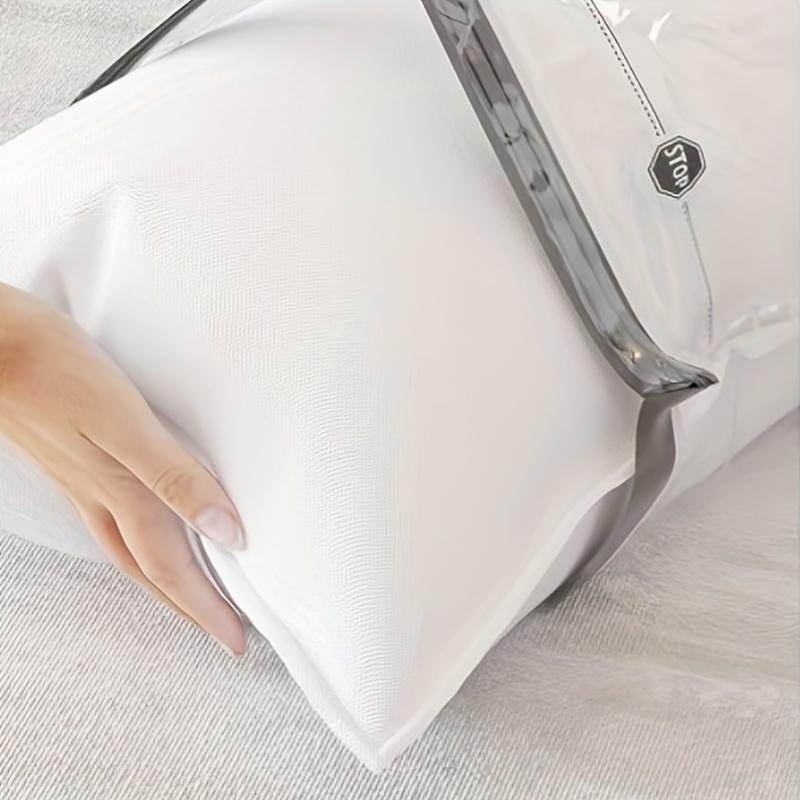 Vacuum Storage Bag Set, 1 Set Including 6pcs Space Saving Vacuum Storage Bags & 1pc Pump, Multipurpose Storage Organizer for Clothes, Bedding, Pillow, Quilt