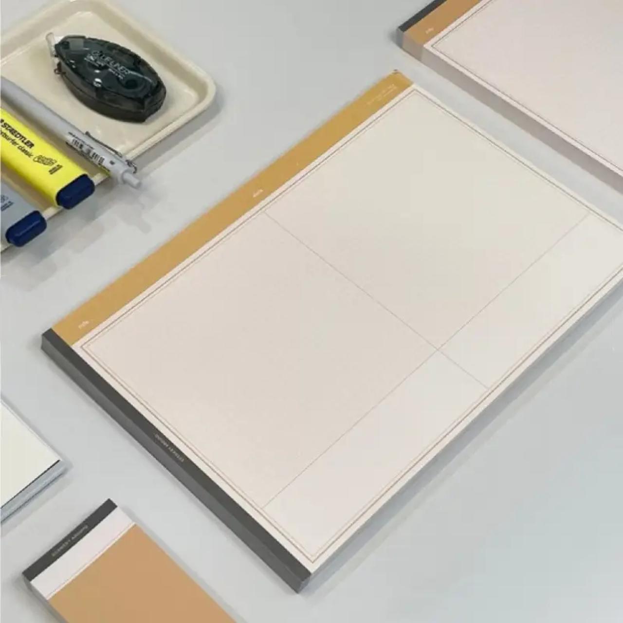 B5 Notebook Set with Lined & Grid Pads – 30 Sheets Each, Tearable Pages, Minimalist Aesthetic, Studygram Stationery, TikTok Study Essentials – Perfect for Students, Office Notes, School & Work Planning